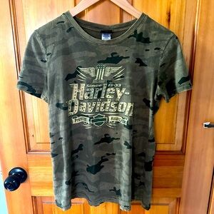 Women’s Harley Davidson camouflage tee